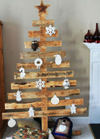 Fabrication d'un sapin de Noël en bois