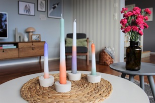 Bougie et son bougeoir