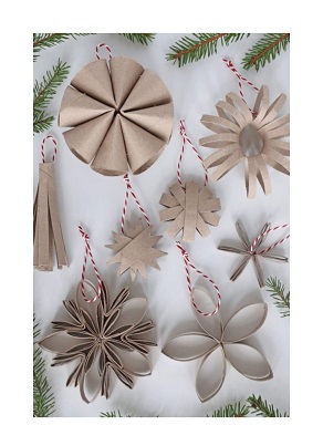 Création de déco à suspendre en matériaux de récup’